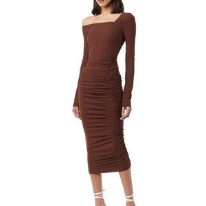 ALIX NYC Chambers Dress in Cocoa